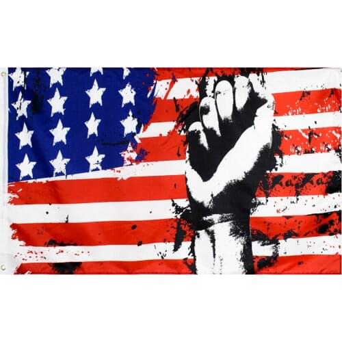 90*150cm fighting us usa american fist Flag