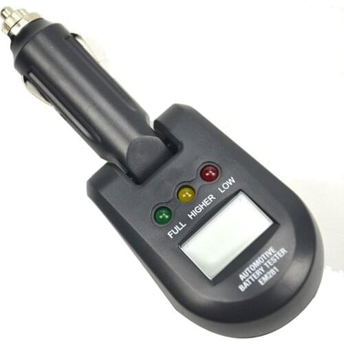 12V-24V Auto Car Testing Battery Meter LCD Bar Indication Digital Car Testing Battery Load Tester Electrical Battery Analyzer