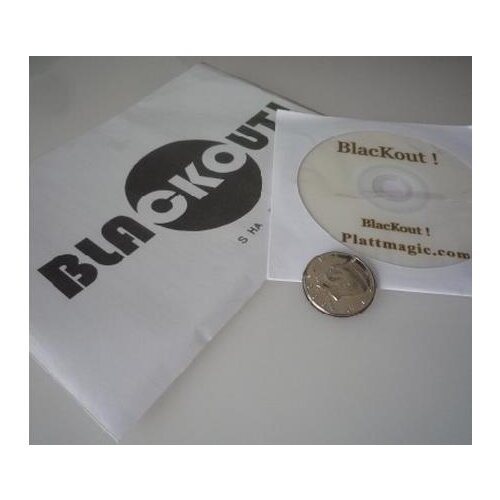 Blackout (US Half Dollar W/ DVD) By Brian Platt - Street Magic Trick,Mentalism,Accessories.Clode up,For Professional Magicians