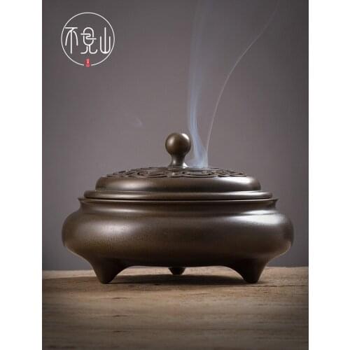 Buddhist Backflow Incense Burner Aromatherapy Charcoal Resin Incense Burner Statue Sandalwood Incienso Quemador Home Studio