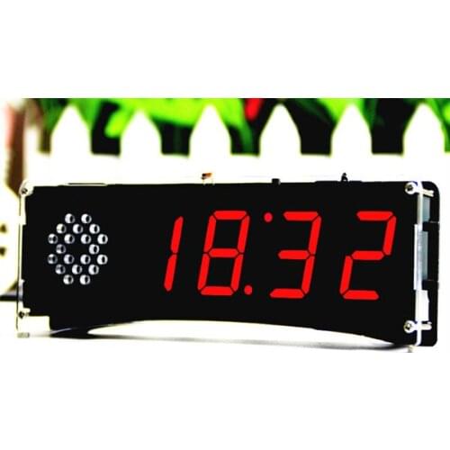 Voice timekeeping Clock diy kit electric beginner learning kit soldering
