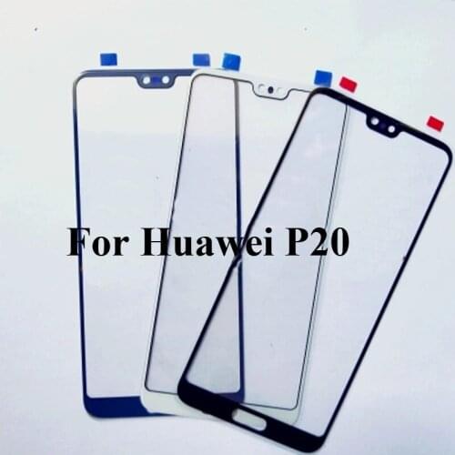 For Huawei P20 P 20 Glass Lens touchscreen Touch screen Outer Screen For Huawei P20 P 20 Glass Cover without flex