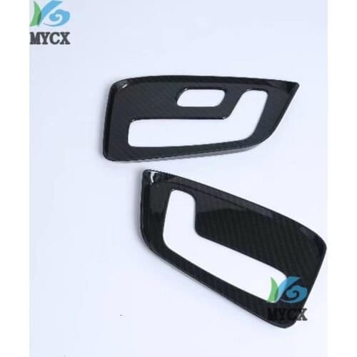 For Mazda CX-8 CX8 CX 8 2018 2019 Carbon Fiber Seat Adjust Switch Button Cover Trim Car Decoration Interior Accessories