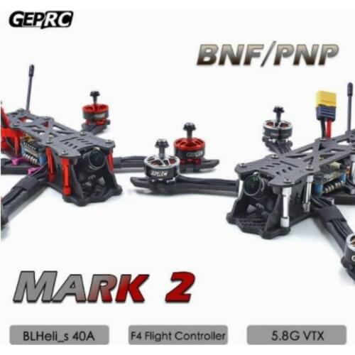 GEPRC GEP Mark2 Mark 2 Freestyle FPV Carbon Fiber Frame Kit Blheli-s 40A F4 Flight Control 5.8G VTX