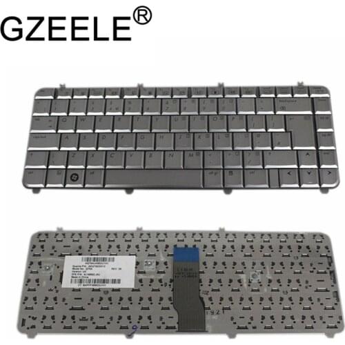 GZEELE new UK Laptop keyboard for HP Pavilion DV5 DV5-1000 DV5t-1000 DV5z-1000 DV5-1100 Silver dv5t dv5z NSK-H5P0U PK1306E00230