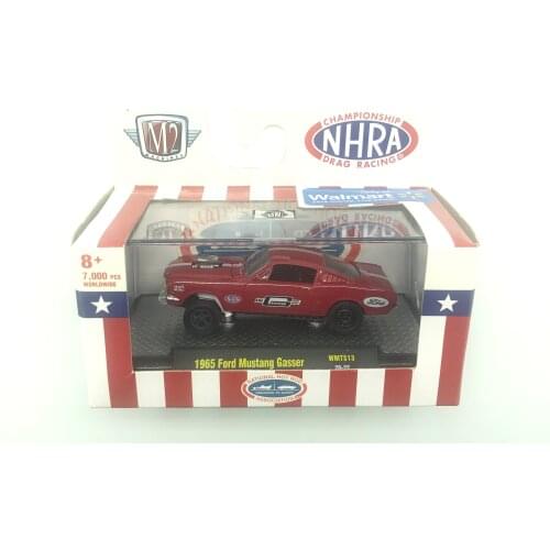 M2 1:64 Machines 1965 Ford Mustang Gasser Collection Metal Die-cast Simulation Model Cars Toys
