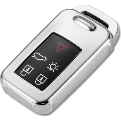 Soft TPU For Volvo 5 Button Car Key Case for C30 C70 S40 S60 S70 S80 V40 V50 V70 XC60 XC90 Accessories Keychain Holder Keyring