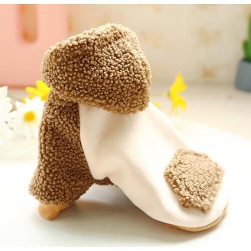 Dog Clothes For Small Dogs Cats Soft Autumn Winter Puppy Coat Jacket Warm Clothing For Chihuahua Teddy Cute Pet Costumes