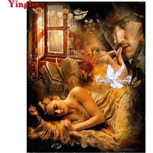 Full Square/Round DIY Diamond Painting abstract couple landscape Diamond Mosaic Rhinestones Cross Stitch kits Embroidery Beads