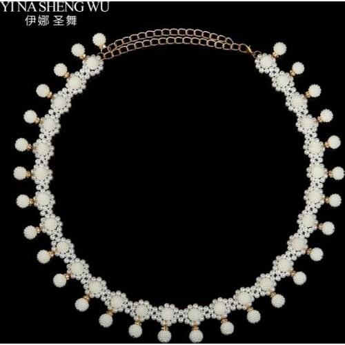 Belly Dance Belt Women Bellydance Practice dance wear Jewelry Crystal Chain Accessories Rhinestone Pearl Belt White Pearls Decor