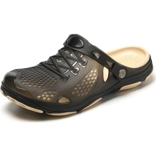 Similarfree Summer Men Shoes TPU Solid Breathable Male Sandals PU Slippers Waterproof Anti-Slip Sandals Flip Flops For Men