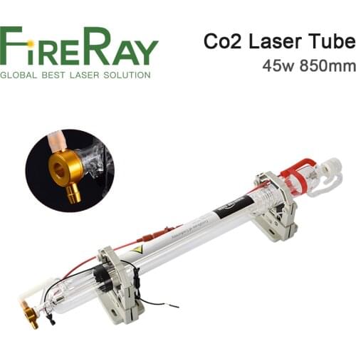 Fireray 45-55W Co2 Glass Laser Tube 850mm Glass Laser Lamp for CO2 Laser Engraving Cutting Machine Marking Equipment Parts
