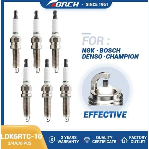 NGK LKR6D-10E Spark Plug Replacement Bujía Torch Brand LDK6RTC-10 Champion RER8YC Denso XUH20TTi