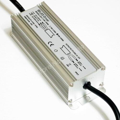 CE Certified IP67 80W 2400mA Led Driver DC 18V - 35V Power Supply AC 110V 220V 277V for 10 series 8 parallel LED lights