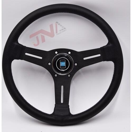 330mm Universal Aluminum Black Frame Drift Sport Steering Wheels