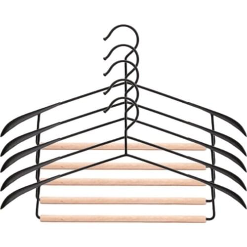 Hanger Built-in Closet Wardrobe Storage Rack Pants Hanger Wide Shoulder Seamless Hanger
