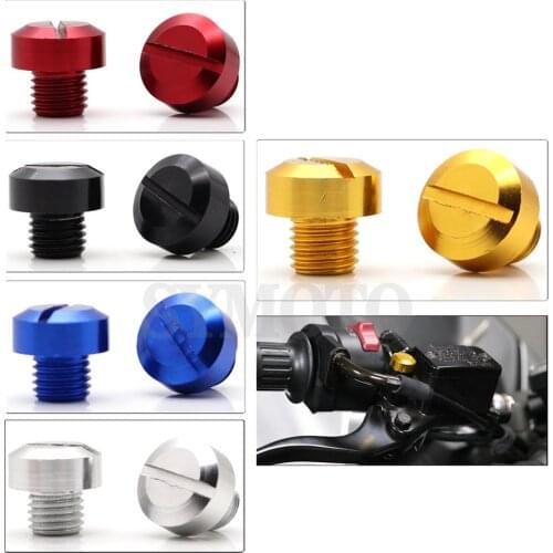Motorcycle M10*1.25 CNC RearView Mirrors Hole Plug Screws Right Anti Decorate Cap Universal For Yamaha Honda KTM Ducati Kawasaki