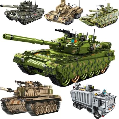 Military Series Tank MK4 Truck Creator Genuine Changing Airport Fire Warship WW2 Army Soldier Set Building Block Bricks Toy