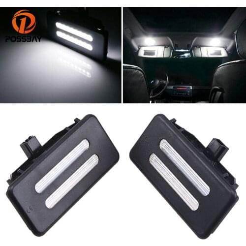 1 Pair 1210 SMD LED White Error Free LED Vanity Front Mirror Lights For BMW E71 X6 2008-2014 E70 X5 2007-2013 F25 X3 2011-up