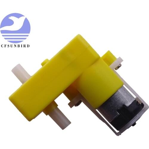 1pc 1: 120 DC 3-6V Dual-axis L-Type TT Motor DC Geared Motor forArduino Car