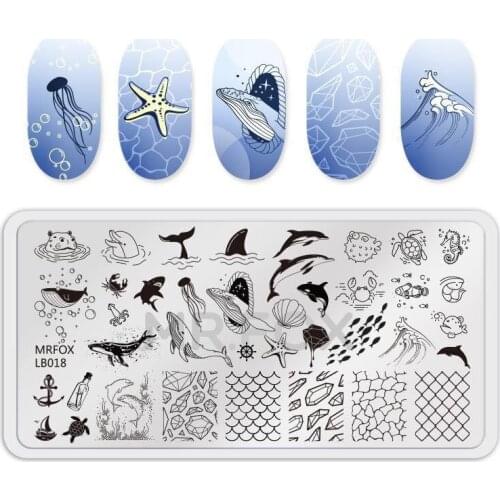 1PC Nail Stamping Plate Template Animal Bird Flower Leaf 3D Pattern Stamp Nail Stamping Plates For Nail Polish