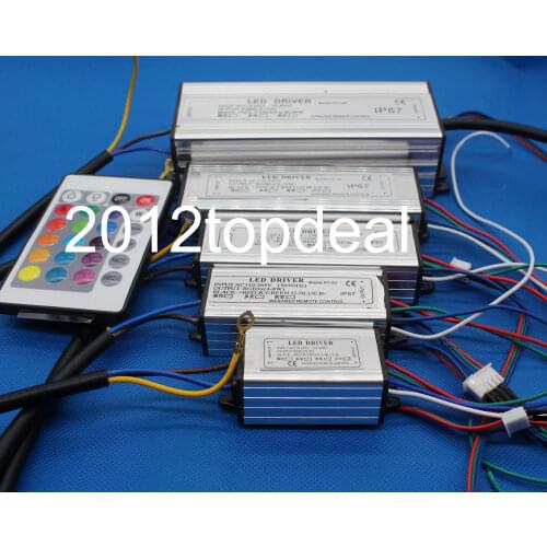 10W 20W 30W 50W 100W RGB LED Driver 24 Key Remote For RGB LED lamps Floodlight Spotlight