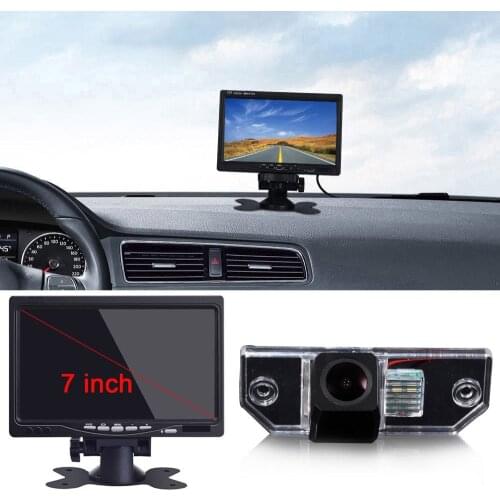 7 inch Monitor Display LCD and cmaera For ford mondeo focus C-Max Car Rear View Back Reverse Camera waterproof night vision