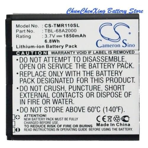 Cameron Sino 1850mAh Battery TBL-68A2000 for TP-Link 3G/3.75G Powered Wirel, Portable Mini 150Mbps 3G Mobil, TL-MR11U, TL-MR3040
