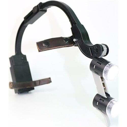 Shadowless Headlamp Dental Surgical Medical LED Headlamp Head Light+1.5/3.5X Medical Loupes Magnifier Plastic Surgery Pet Clinic
