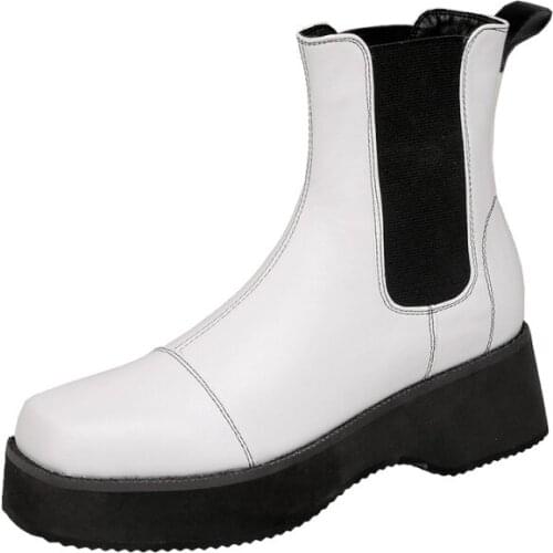 Big Size Simple square toe short boots boots women shoes ankle boots for women ladies boots shoes woman winter