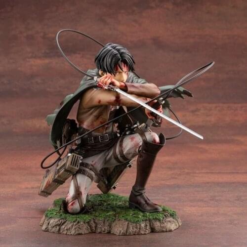 18cm Anime Attack on Titan Figure Levi Figurine Rival Ackerman Action Figures PVC Collection Model Toys Gifts