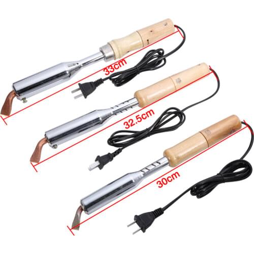 Electric Soldering Iron High Power Chisel Tip Soldering Iron Chisel Tip Wood Handle 30cm 32.5cm 33cm 100W 150W 200W 220V 50Hz