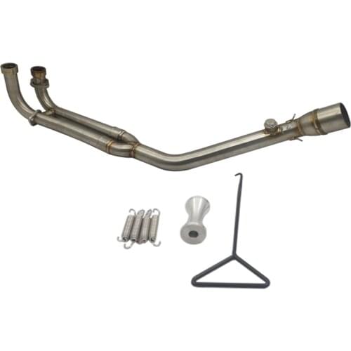 Stainless steel 304 YAMAHA T-MAX530 motorcycle exhaust muffler contact middle pipe slip on For YAMAHA R3