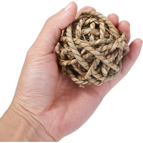 Bite Grass Ball Small Animal Play Chew Pet Kitten Playing Training Funny Chewing Toys for Rabbit Hamster Guinea Pigs