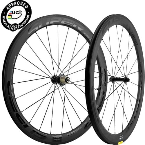 Superteam UCI Carbon Wheels 50mm Carbon Bicycle Wheels Wide 23/25mm 700C Road Bike Carbon Wheelset