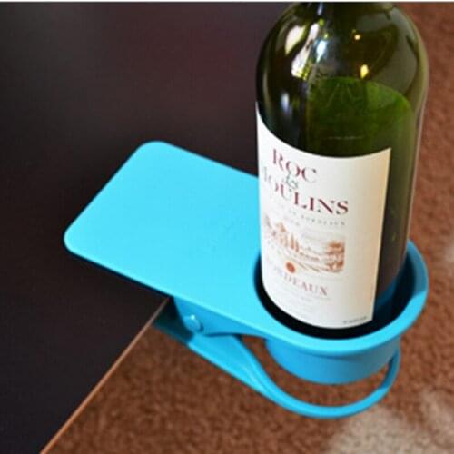 Creative Drink Cup Coffee Glass Holder Stand Clip Desk Table Home Office Use Desk Cup Holder High quality ,Free shipping