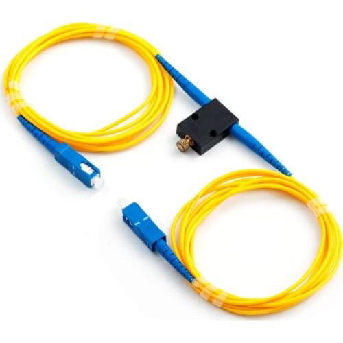 Mechanical Variable Adustable Optical Singlemode 1260-1650nm SC/UPC Fiber Attenuator 0-35dB