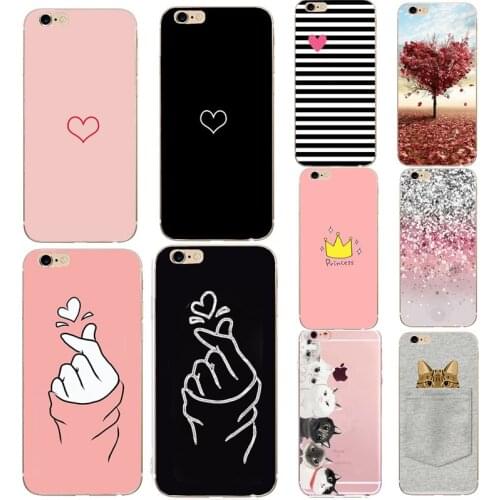 Soft Silicone Case for iphone 5s 5 SE 2020 7 8 Plus Marble Flower Pattern Phone Case For iphone 6s 6 7Plus X XS Cases Coque