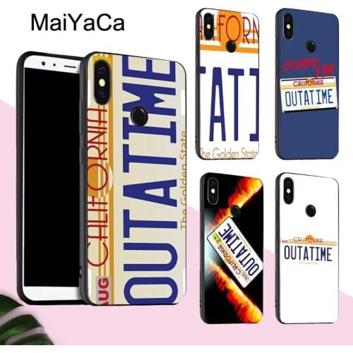 Back to the Future License Plate Case For Redmi 9 C 9A Note 7 8 Pro 8T 9S For Mi 9T 10 Pro Note 10 Lite For POCO X3 Cover
