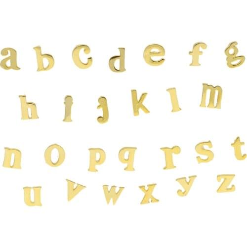 New Arrival Pure 925 Sterling Silver Small Earrings For Women Girls Cute A~Z 26 Letters Stud Earrings Cute Lovely DIY Jewelry