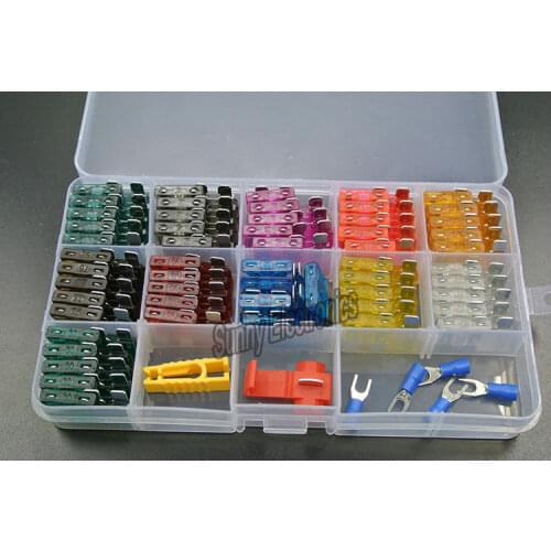 New 1A 2A 3A 4A 5A 7.5A 10A 15A 20A 25A 30A Blade Fuse Assortment Auto Car Truck Motorcycle FUSES Kit ATC ATO ATM