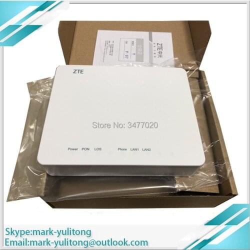 Brand new original ZTE F612 ZXA10 GPON UN fiber network with 2 Ethernet 1 voice ports