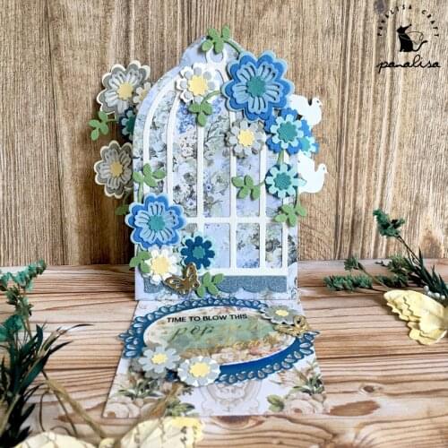 Panalisacraft Pop up Big birdcage 3D Metal Cutting Dies Stencils for DIY Scrapbooking/album Decorative Embossing DIY Paper Cards