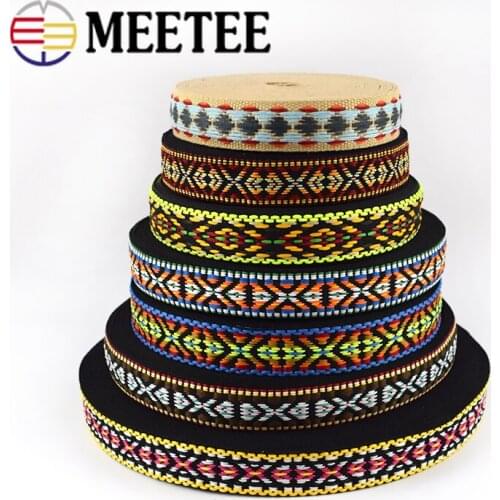 15Yards(13.6meters) 20mm Polyester Jacquard Webbing DIY Sewing Webbings Ribbons Clothes Bag Straps Hats Decor Garments crafts