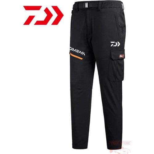 Daiwa Fishing Pants Outdoor Hiking Camping Sweatpants Winter Mens Warm Pants Plus Velvet Padded Trousers Large Size Fishing 8XL