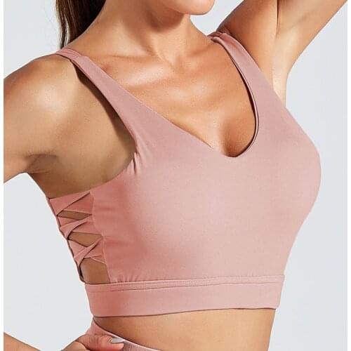 Sports Tank Top Women New Breathable Fitness Top Women Shockproof Sports Bra
