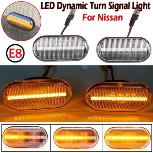 1 Set Led Dynamic Side Marker Turn Signal Light For Nissan Cube Z11 Camiones D40 Frontier D40 Fairlady Z33 Terrano III