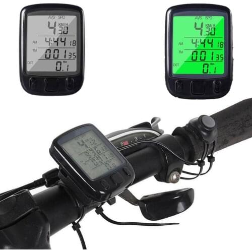 Brand Bike Computer Rainproof Cycling Stopwatchs Backlight Bicycle Speedometer Odometer Wireless Wired LCD Waterproof Stopwatch