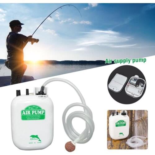 Waterproof High-power Fishing Air Pump Oxygen Pump Aquarium Air Pump Long-life Motor Type For Battery Charging Night Fishing