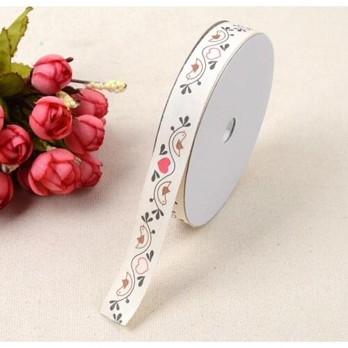 Ribbon DIY Material Decoration 1.5cm*20 Yards Hand-Woven Ribbon Wedding Dress Textile Clothing Accessories Polyester Ribbon